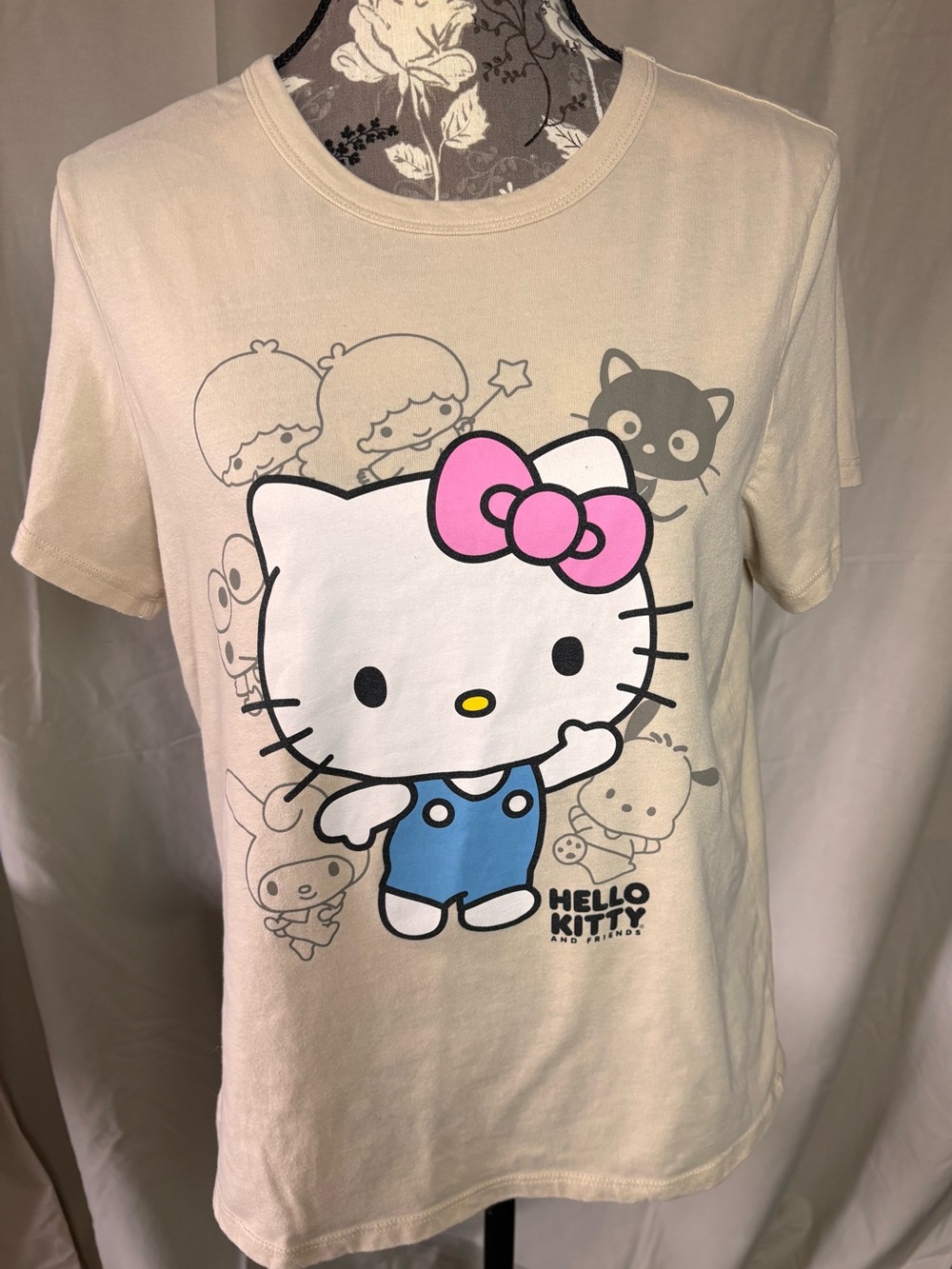 Hello Kitty & Friends Sanrio Women’s Graphic T-Shirt Cartoon 
Size Medium